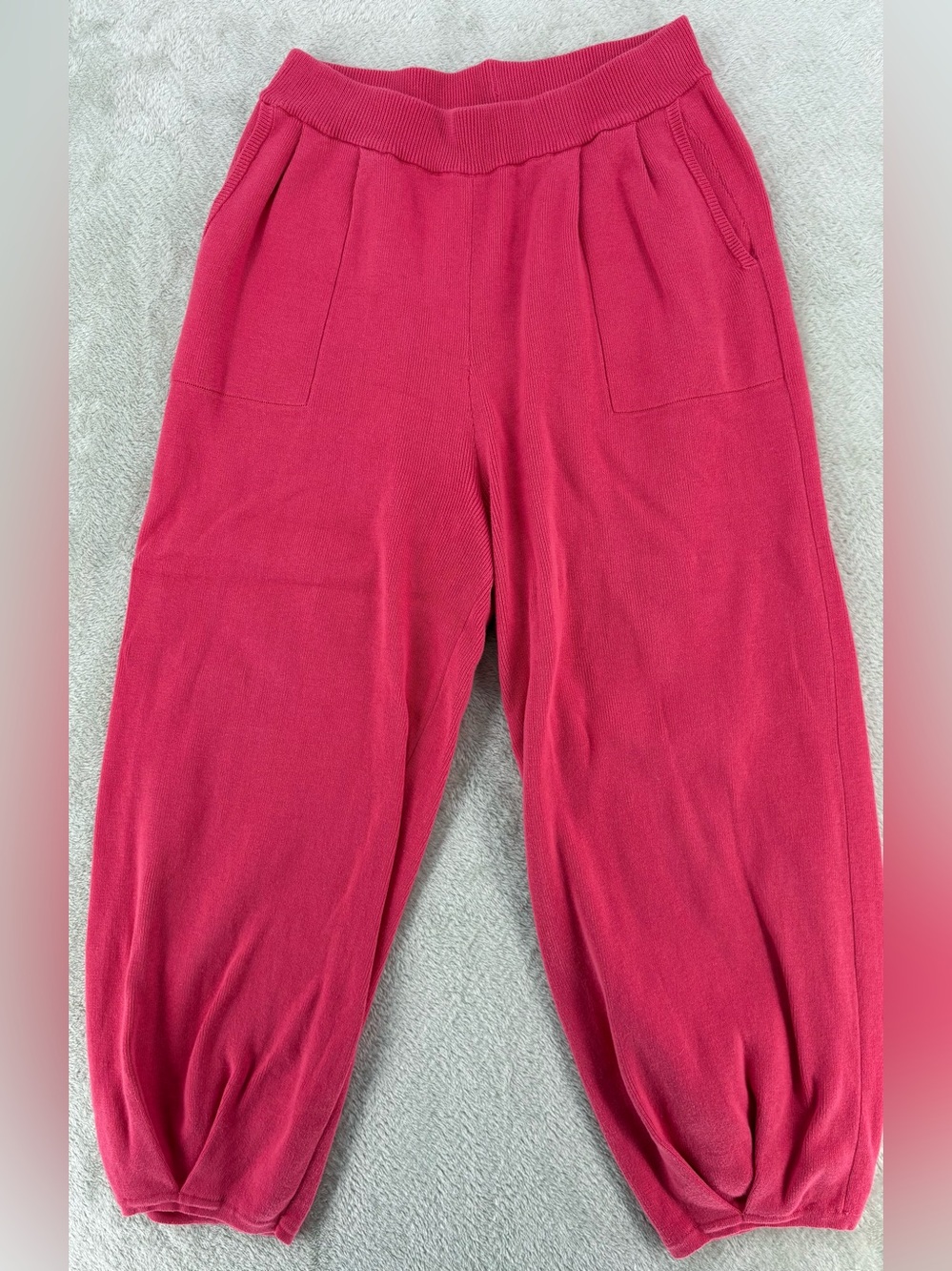 Balloon Knit Pants, Bubblegum Pink